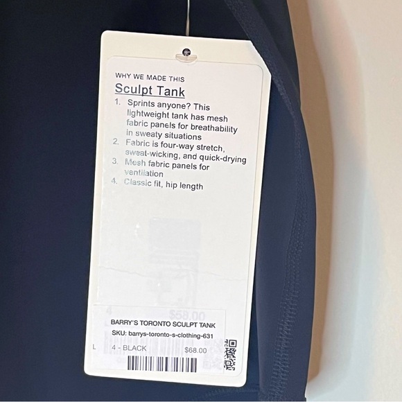 NWT Lululemon x Barry’s Bootcamp Sculpt Tank - Picture 6 of 6